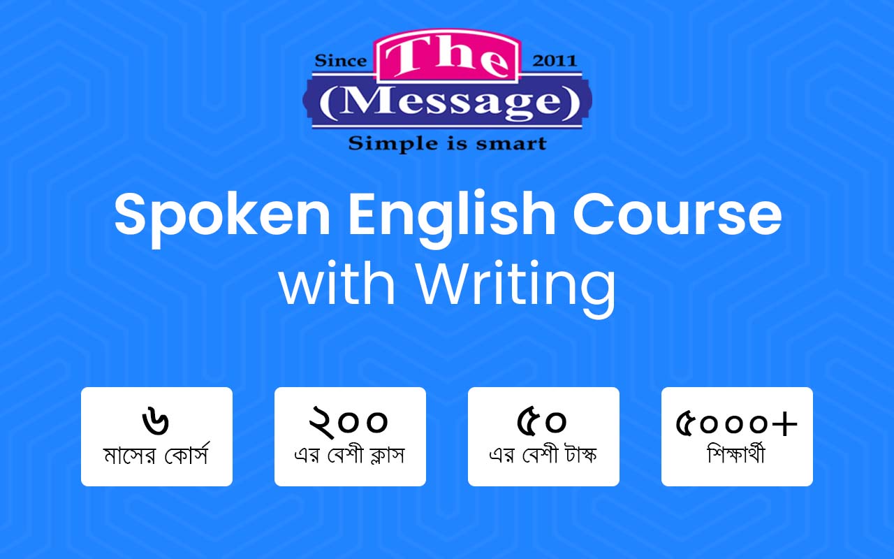 Spoken English Course with Writing Poster